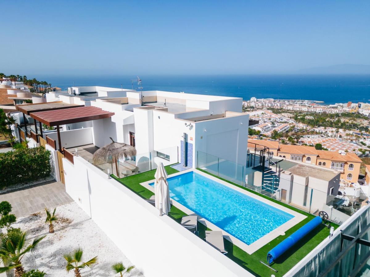 Sunset White Villa - Ocean View, Jakuzzi, Heated Pool, Air-Conditioning, Grill Πλάγια ντε λας Αμέρικας Εξωτερικό φωτογραφία
