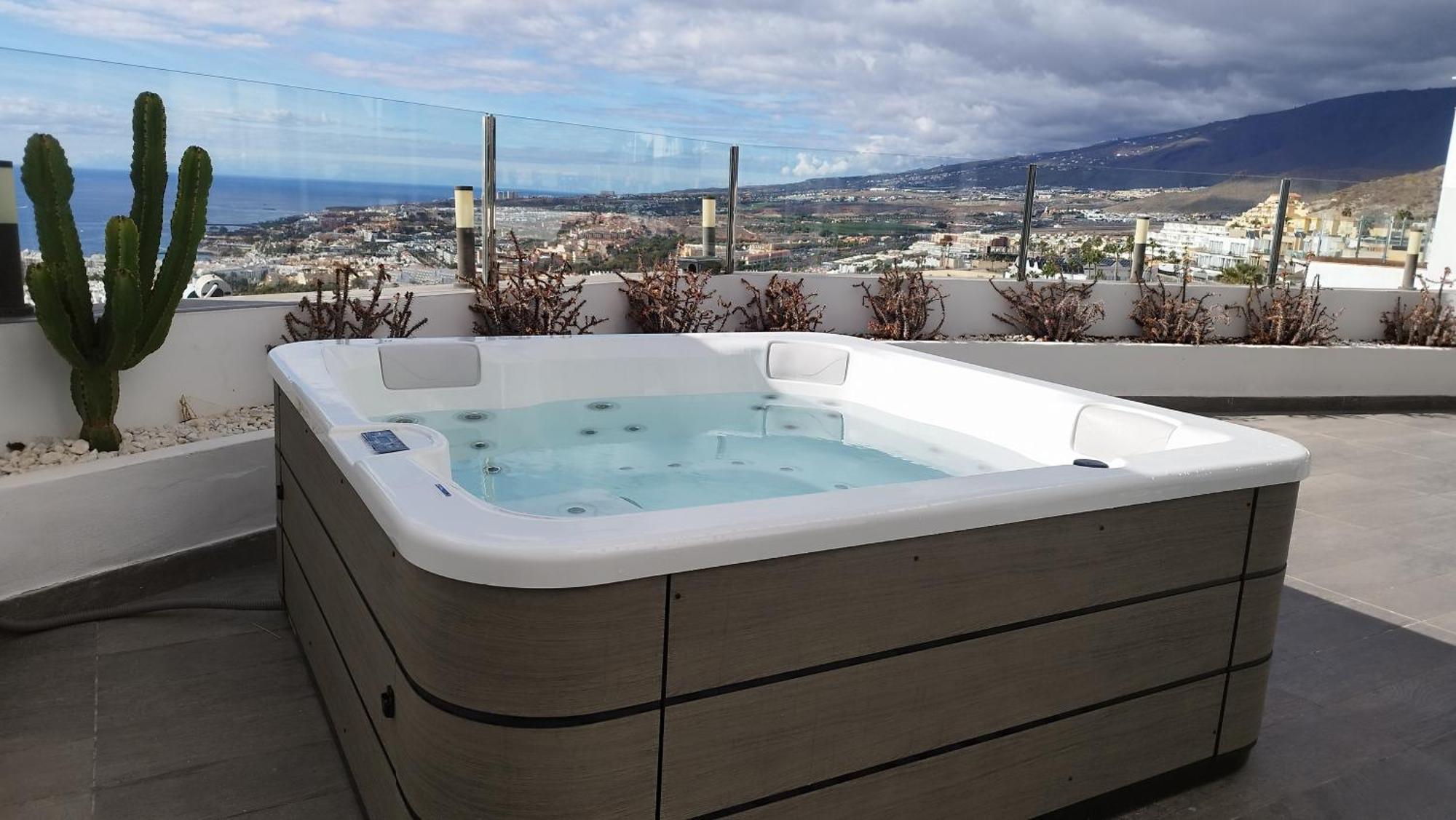 Sunset White Villa - Ocean View, Jakuzzi, Heated Pool, Air-Conditioning, Grill Πλάγια ντε λας Αμέρικας Εξωτερικό φωτογραφία